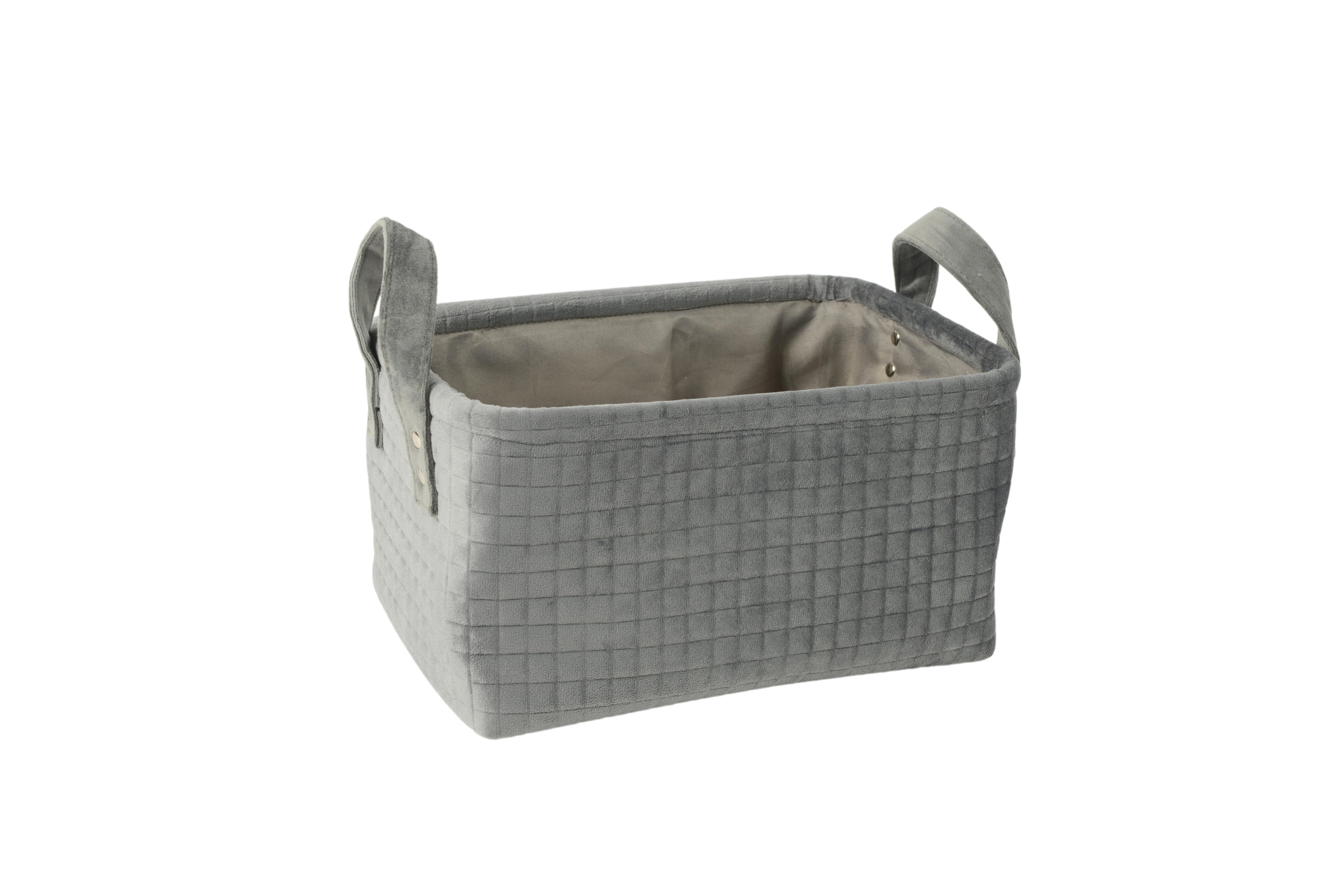 Korb Nina - S - Grau, Basics, Kunststoff/Textil (30/21/16cm) - James Wood