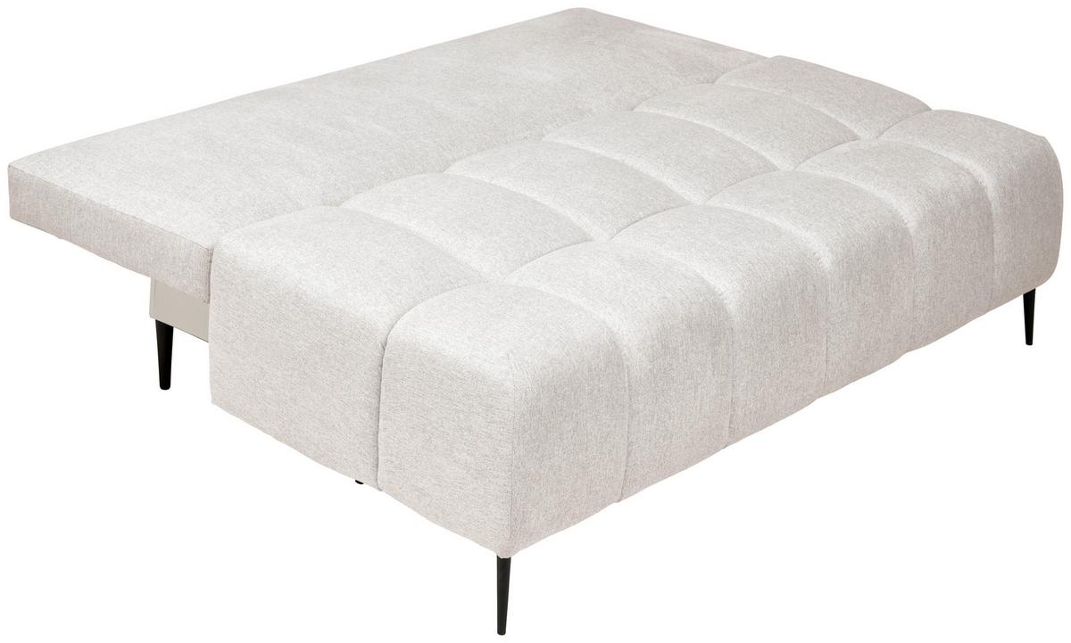 Schlafsofa Bobbio Beige B: 204cm - Beige/Schwarz, MODERN, Textil (204/90/95cm) - MID.YOU