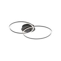 LED-Deckenleuchte Ivanka L: 70 cm dimmbar und Schwenkbar - Schwarz, Design, Kunststoff/Metall (70/44/6,8cm)