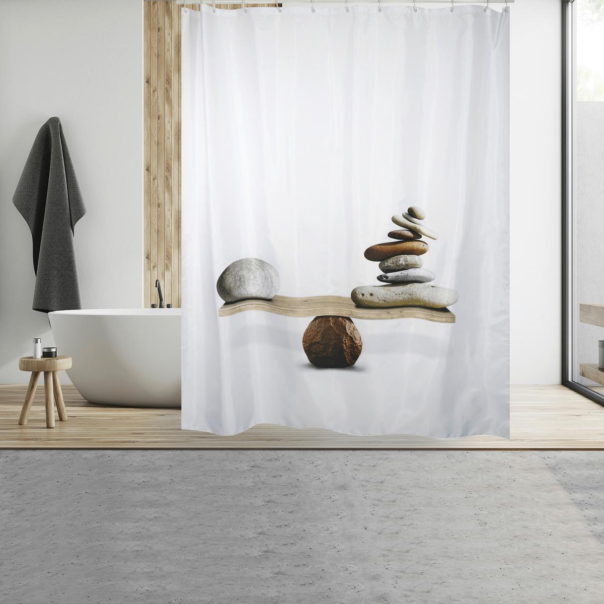 Duschvorhang Spirit - Multicolor, KONVENTIONELL (180/200cm) - Spirella