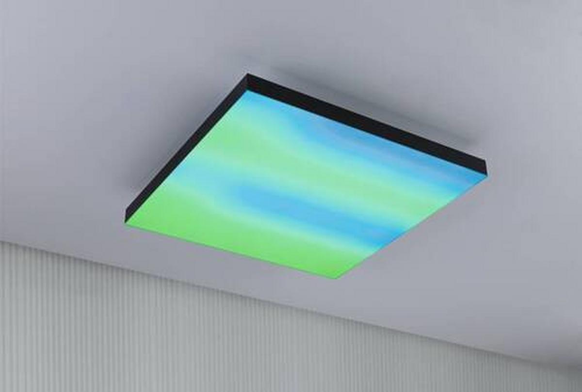 Led-paneel L: 45 Cm Dimmbar - Schwarz, Basics, Metall (45/45/6,4cm) - Paulmann