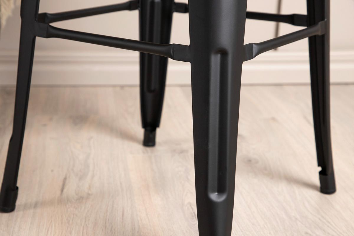 Barhocker-Set Tempe - Schwarz, Design, Metall (43/76/43cm) - Livetastic
