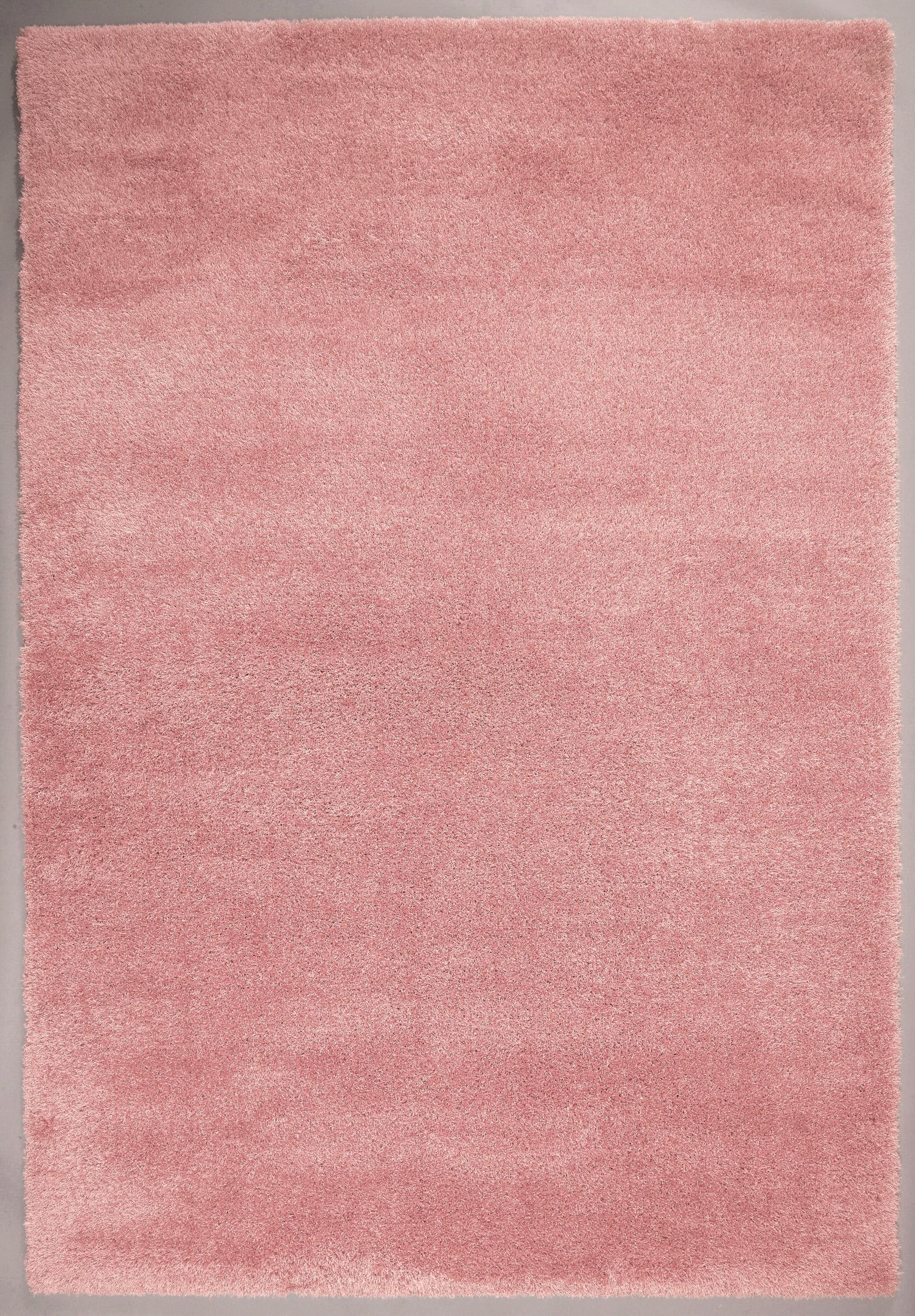 Hochflorteppich Hf Nobel Micro Coral 80/150 - Rosa, MODERN, Textil (80/150cm)