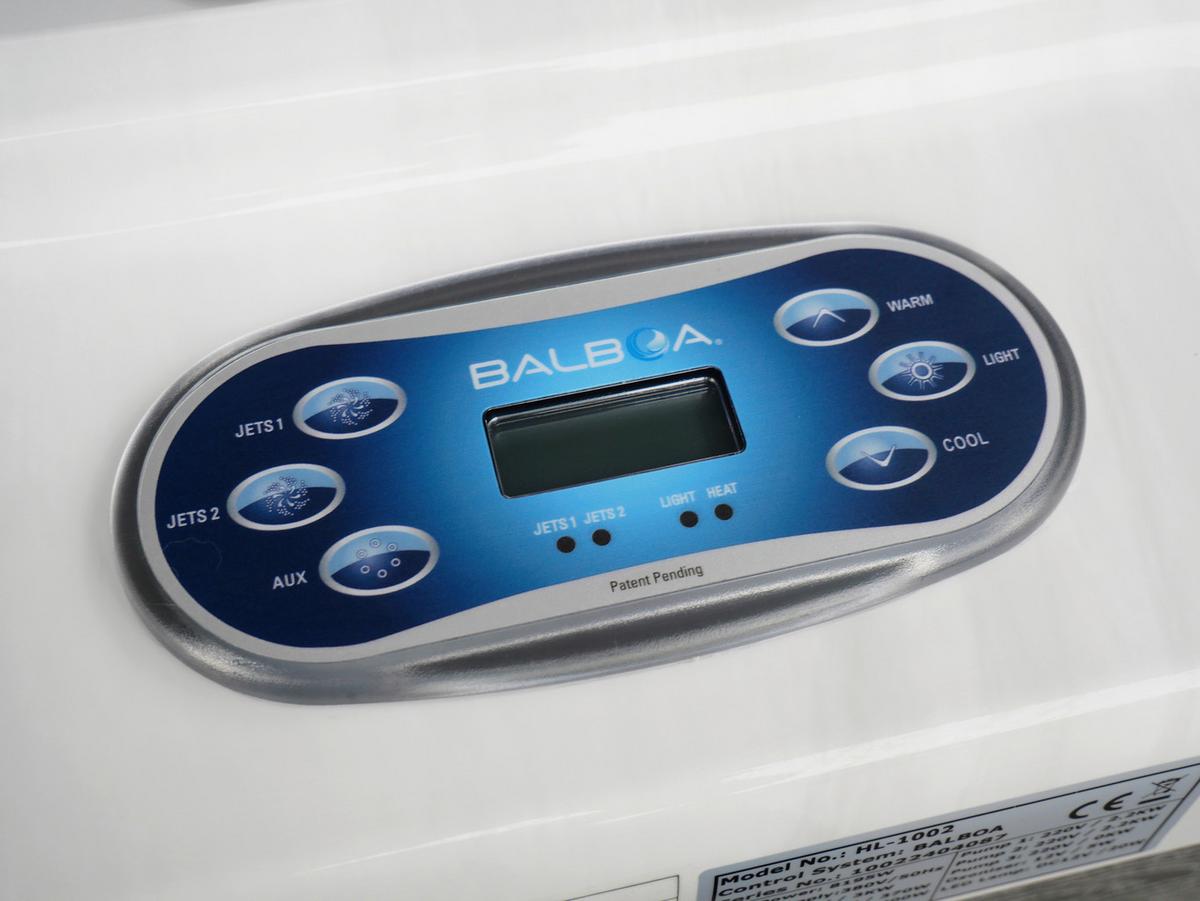 Whirlpool Capri Grauweiß B: 210 Cm - Grauweiß, KONVENTIONELL, Kunststoff (210/160/90cm) - Sanotechnik