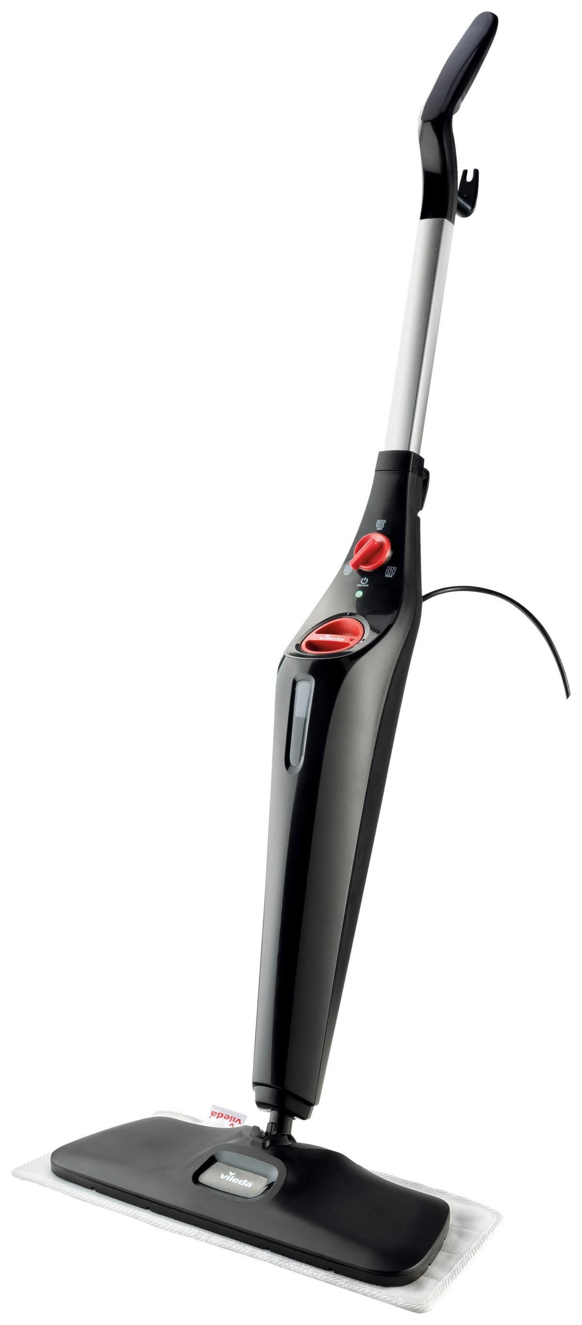 Bodenwischer Vileda-Steam Plus XXL - Schwarz, Basics, Textil (25,6/14,7/68,7cm) - Vileda