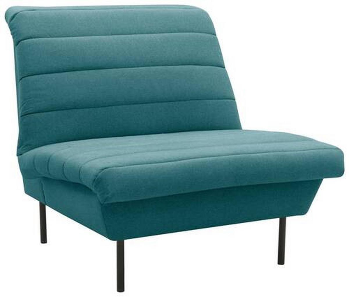 Sessel Looks Ix - Petrol/Schwarz, Design, Textil (92/92/103cm) - LOOKS by W.Joop