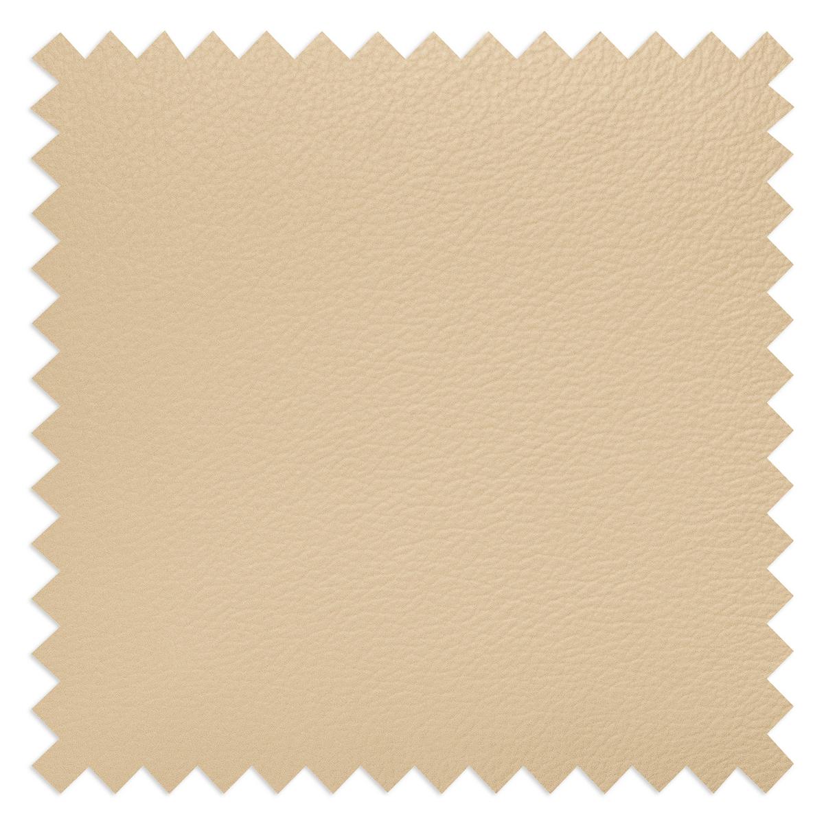 Ecksofa Nordic Beige S: 190x236 cm - Beige/Buchefarben, Design, Leder/Textil (190/236cm) - Livetastic