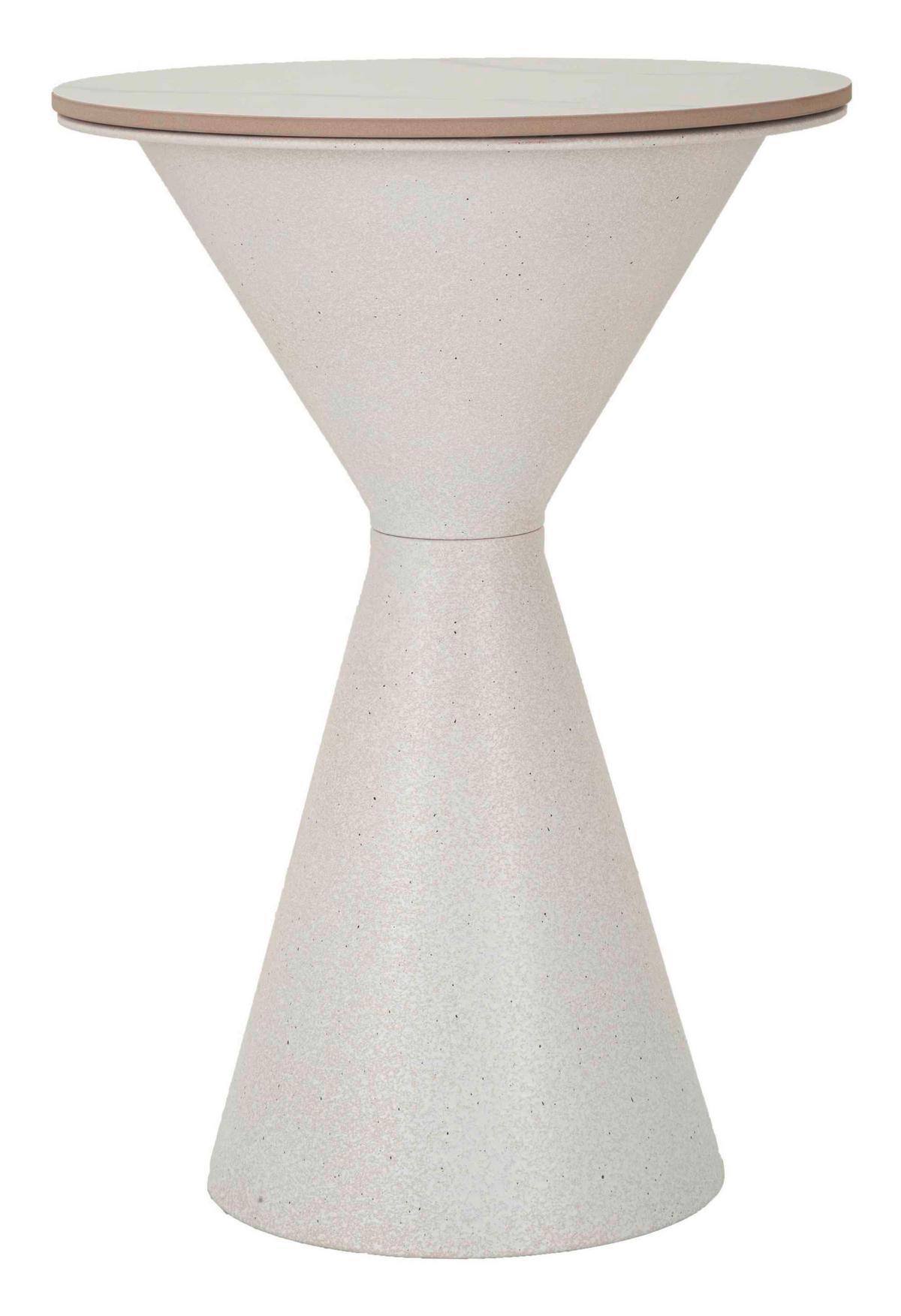 Couchtisch White Double Weiß B: 44,5 Cm - Weiß, Basics, Keramik/Metall (44,5/63/44,5cm)