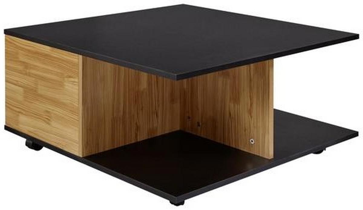 Konfererenční stůl pískovo-antracitový - antracitová/pískové barvy, Moderní, kompozitní dřevo/plast (70/70/36,5cm) - MID.YOU