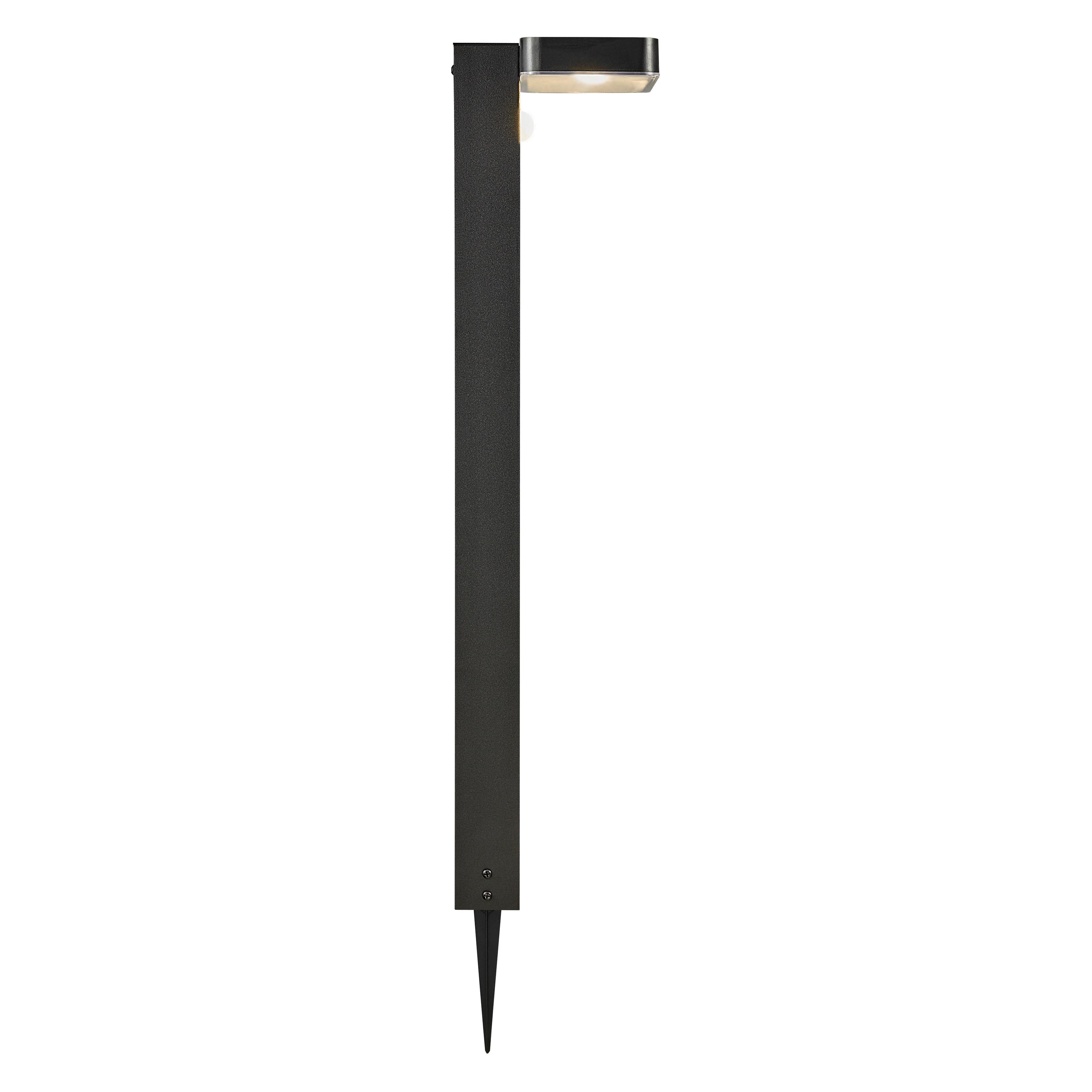 Solarleuchte Rica Square Garden Schwarz - Schwarz, Basics, Kunststoff (15/60cm) - Nordlux