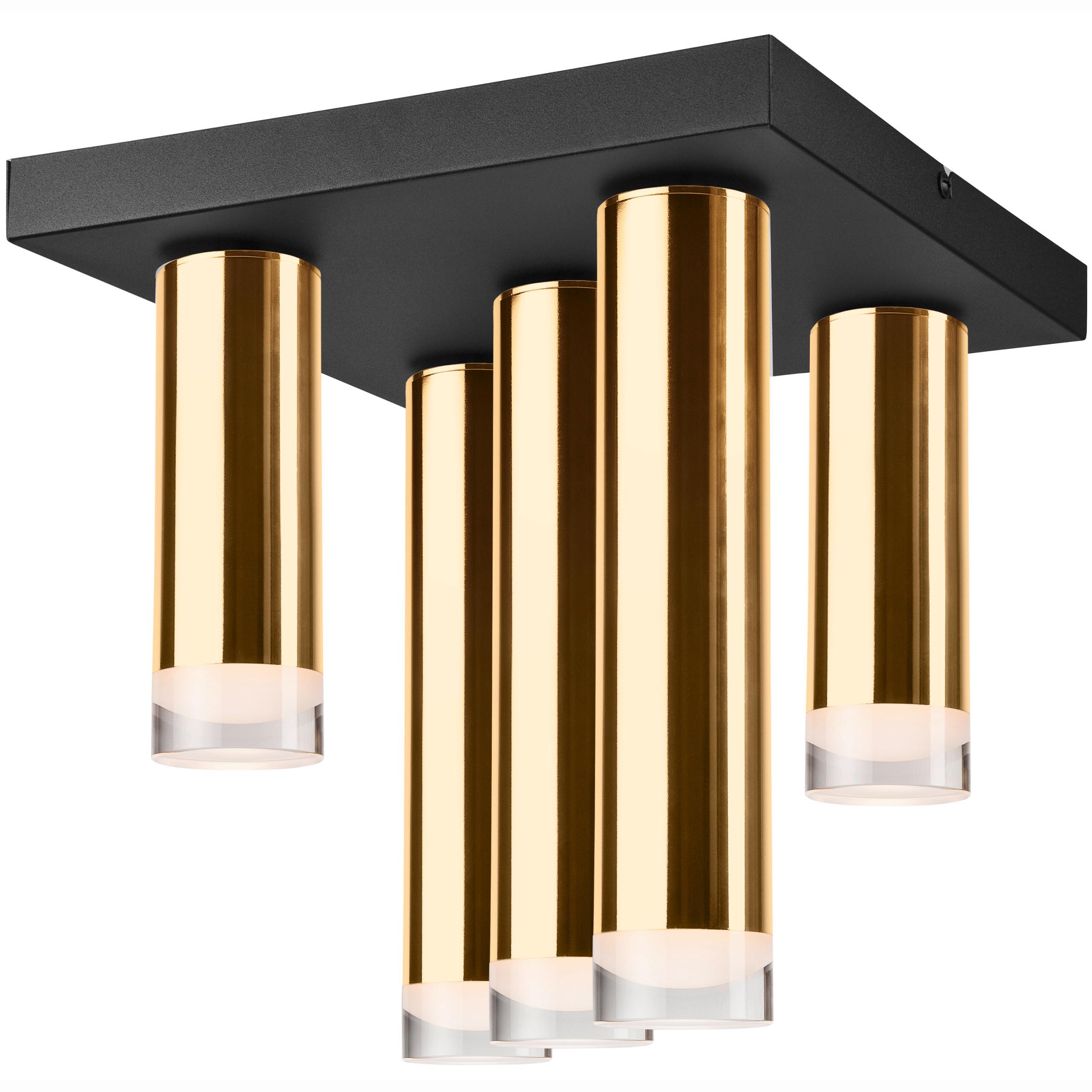 Deckenleuchte 39640 Diego - Goldfarben, Design, Metall (32/6/30cm)