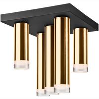 Deckenleuchte 39640 Diego - Goldfarben, Design, Metall (32/6/30cm)