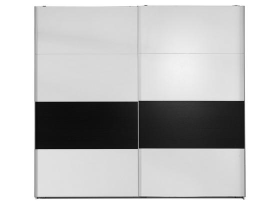 Schwebetürenschrank 225cm Bert, Weiß/ Schwarzeiche Dekor - Graphitfarben/Weiß, KONVENTIONELL, Holz/Holzwerkstoff (225/210/65cm) Schwebetürenschrank 225cm Bert, Weiß/ Schwarzeiche Dekor - Graphitfarben/Weiß, KONVENTIONELL, Holz/Holzwerkstoff (225/210/65cm)
