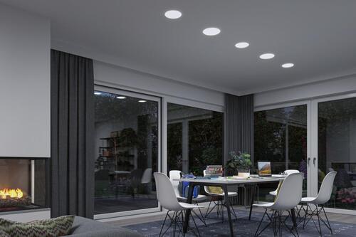 LED-Paneel L: 21,5 cm mit Farbtemperaturwechsler - Weiß, Basics, Kunststoff (21,5/21,5/1cm) - Paulmann