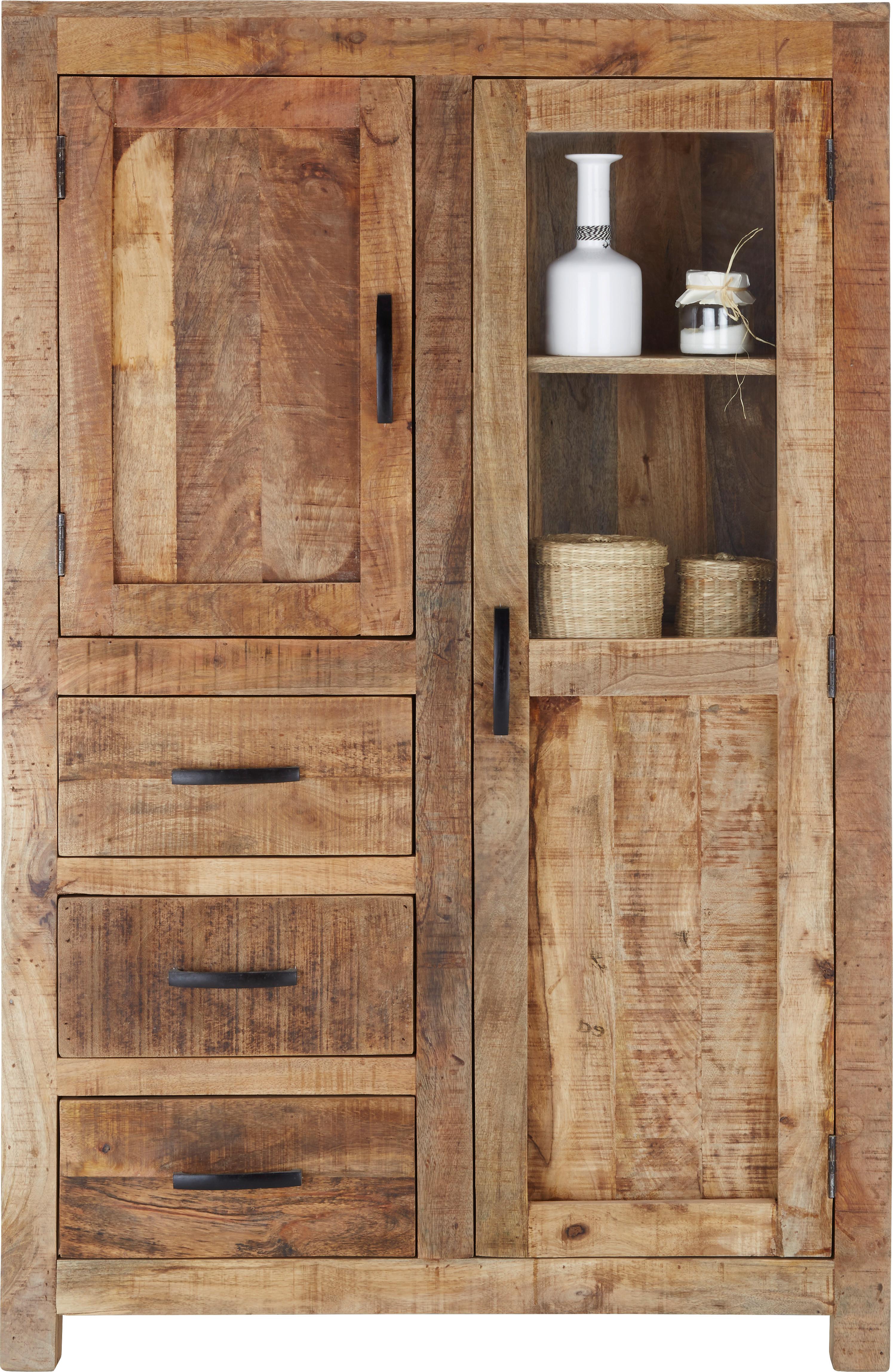 Komoda Highboard Industry - prírodné farby, Štýlový, drevo (95/147/47cm) - James Wood