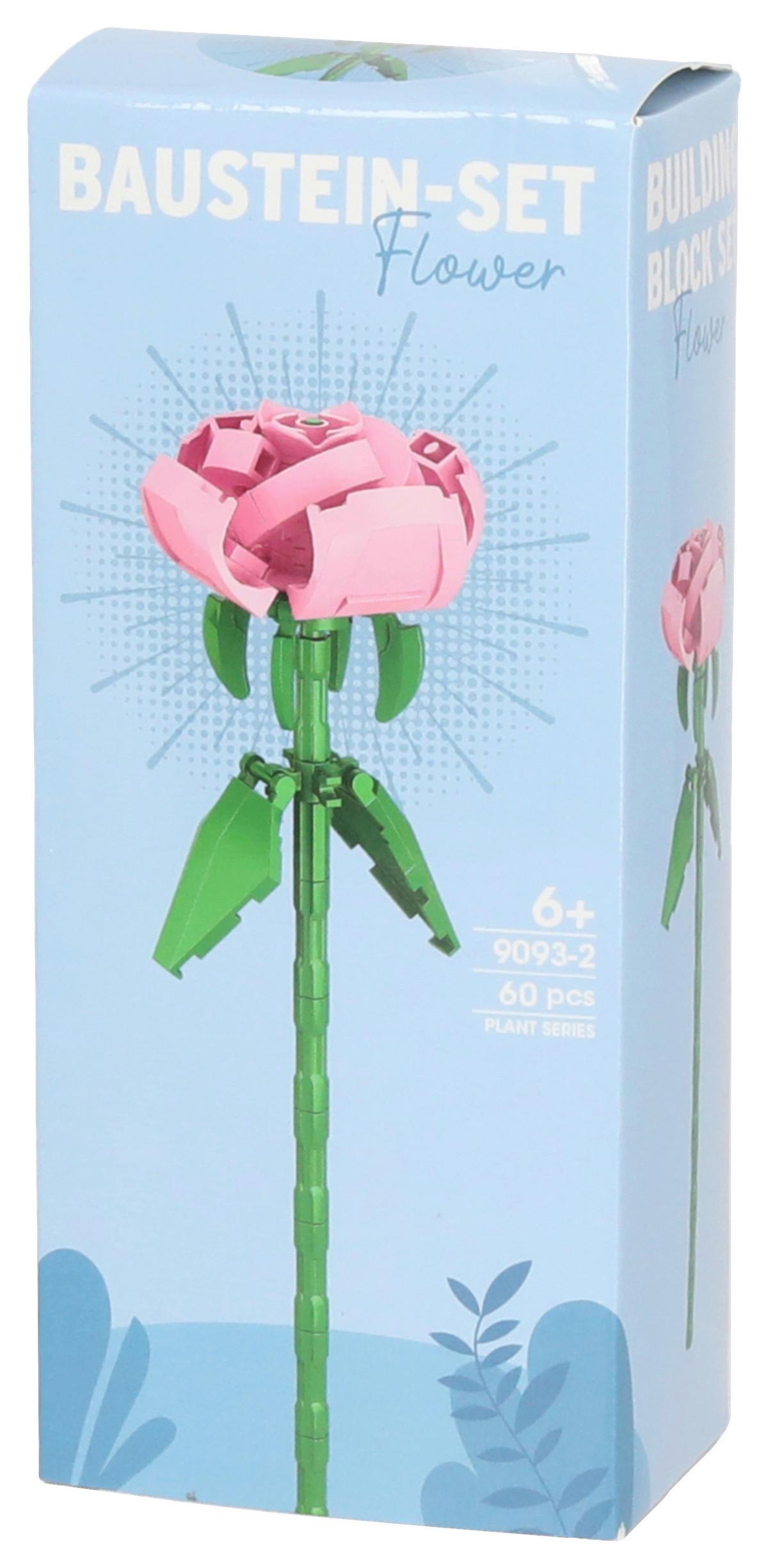 Bausteine Blume - Hellrosa/Rot, Basics, Kunststoff (13/26/2,5cm)