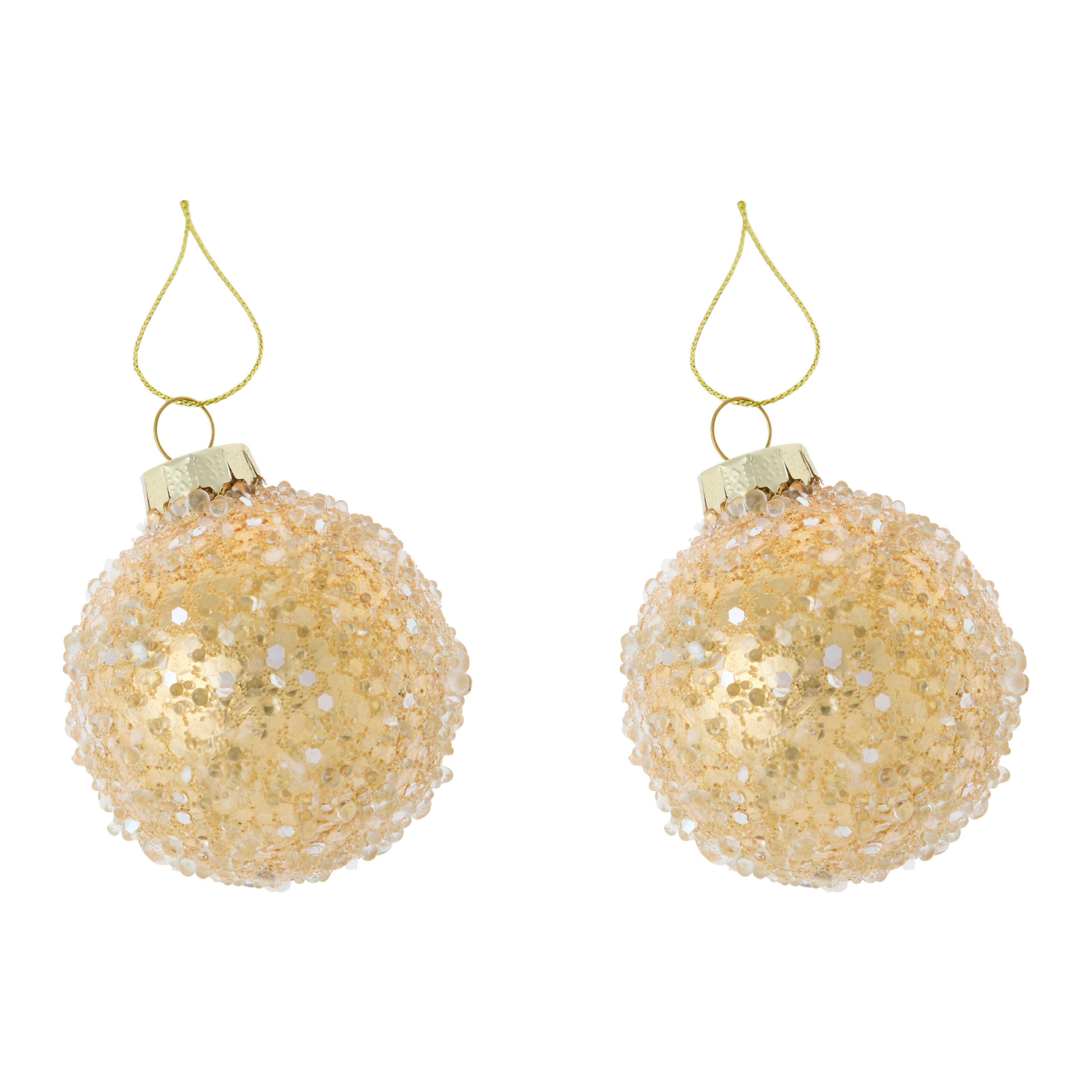 Vánoční ozdoba na stromeček FIGURES - světle hnědá, kov/textil (6cm) - Mömax