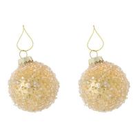 Vánoční ozdoba na stromeček FIGURES - světle hnědá, kov/textil (6cm) - Mömax