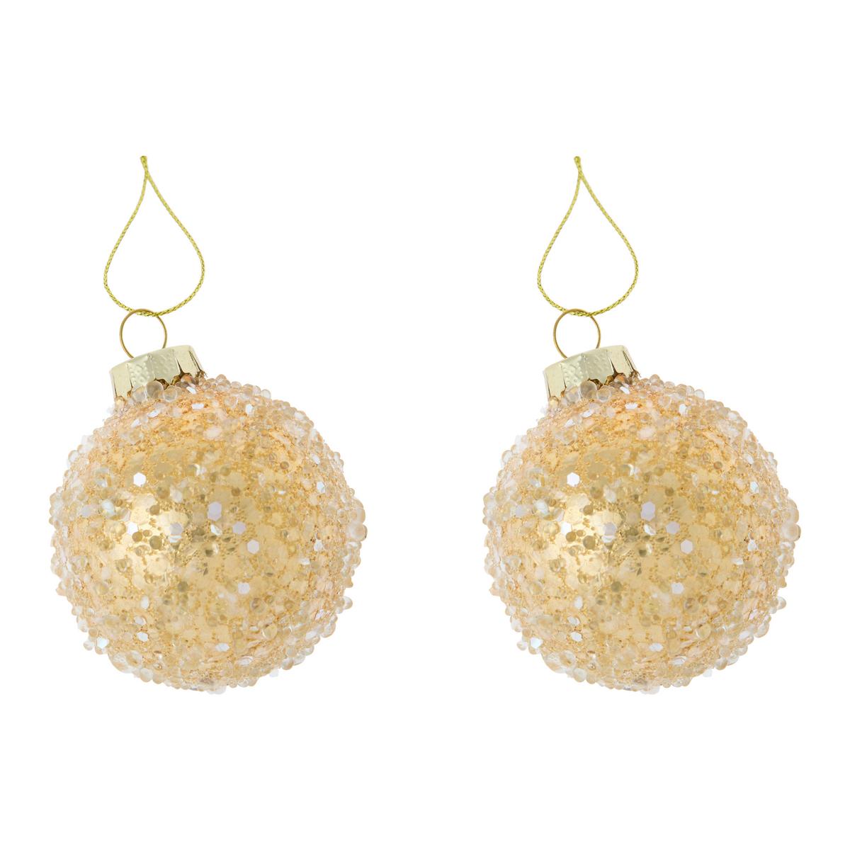 Vánoční ozdoba na stromeček FIGURES - světle hnědá, kov/textil (6cm) - Mömax