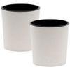 Übertopf-Set Weiß D: 30 cm 2-teilig - Weiß, Basics, Kunststoff (30/30,5cm) - Siena Garden