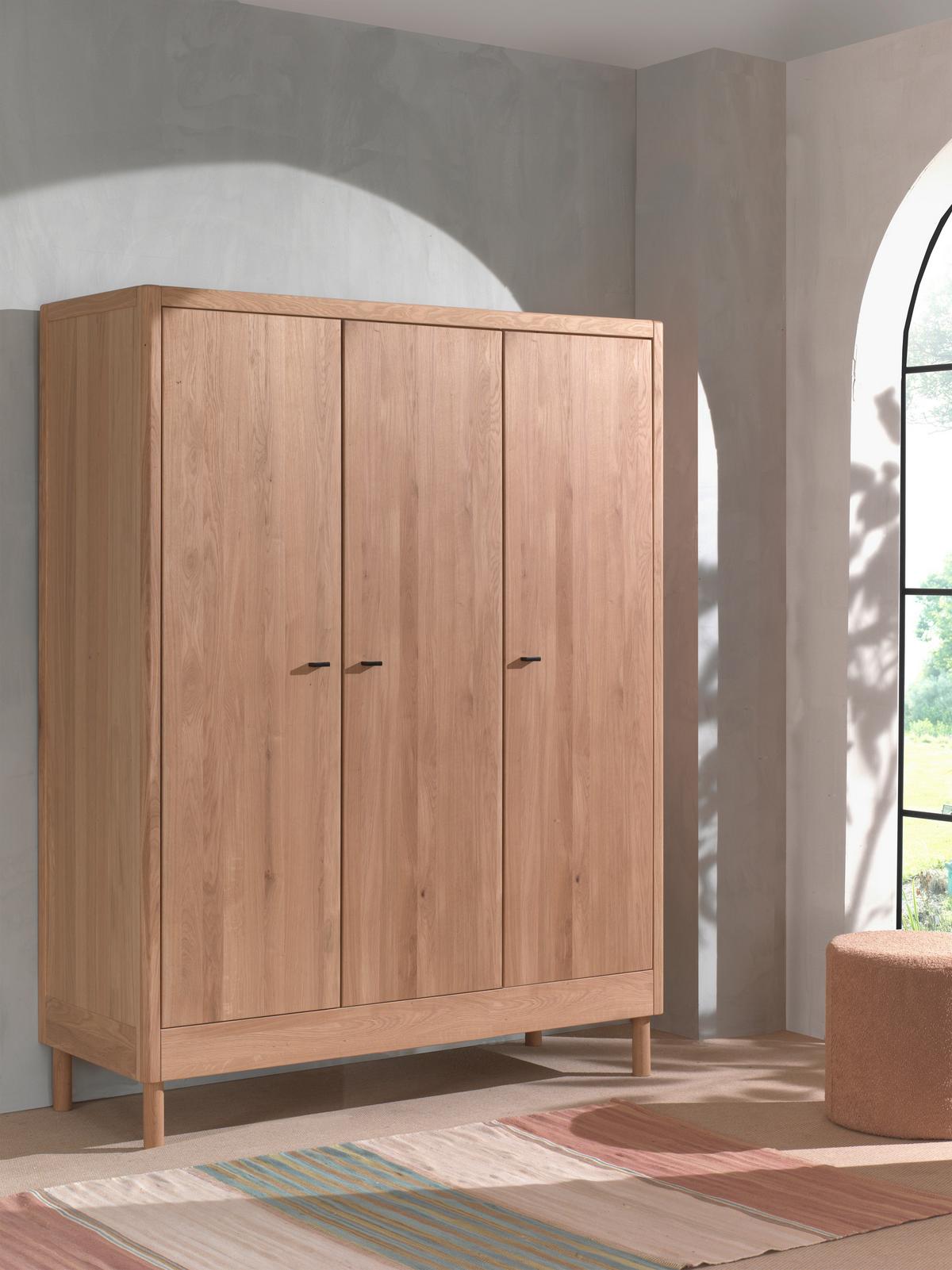 Drehtürenschrank Forrest Naturfarben B: 145,8cm - Eichefarben, MODERN, Holz (145,8/190/55cm) - Vipack