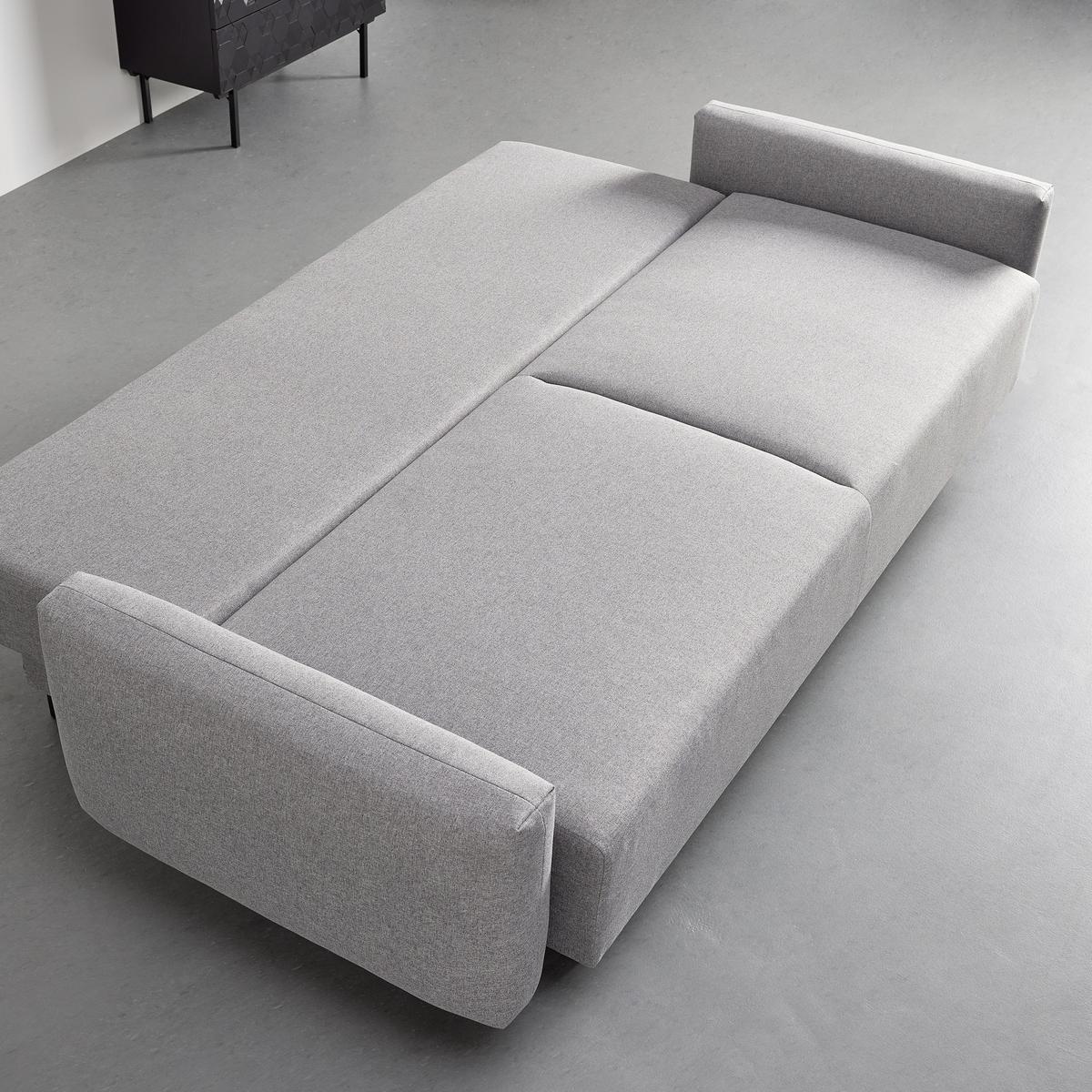 Rozkladacia pohovka LUSIA sivá - čierna/sivá, Modern, kov/drevo (242/95/95cm) - Bessagi Home