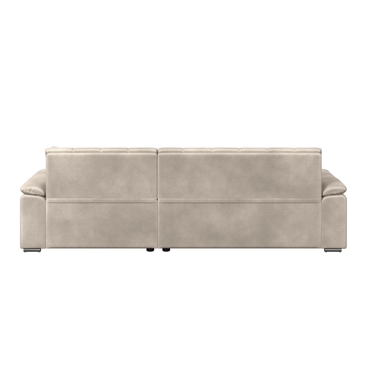 Ecksofa Bali grau, 257x167cm - Beige, Trend, Textil (257/167cm) - Livetastic