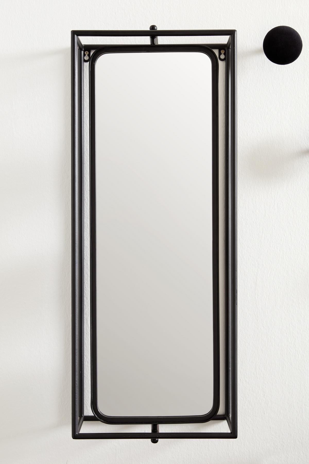 Otoční Regal BASTI - černá/tmavě šedá, Lifestyle, kov/dřevo (32/80/20cm) - Mömax