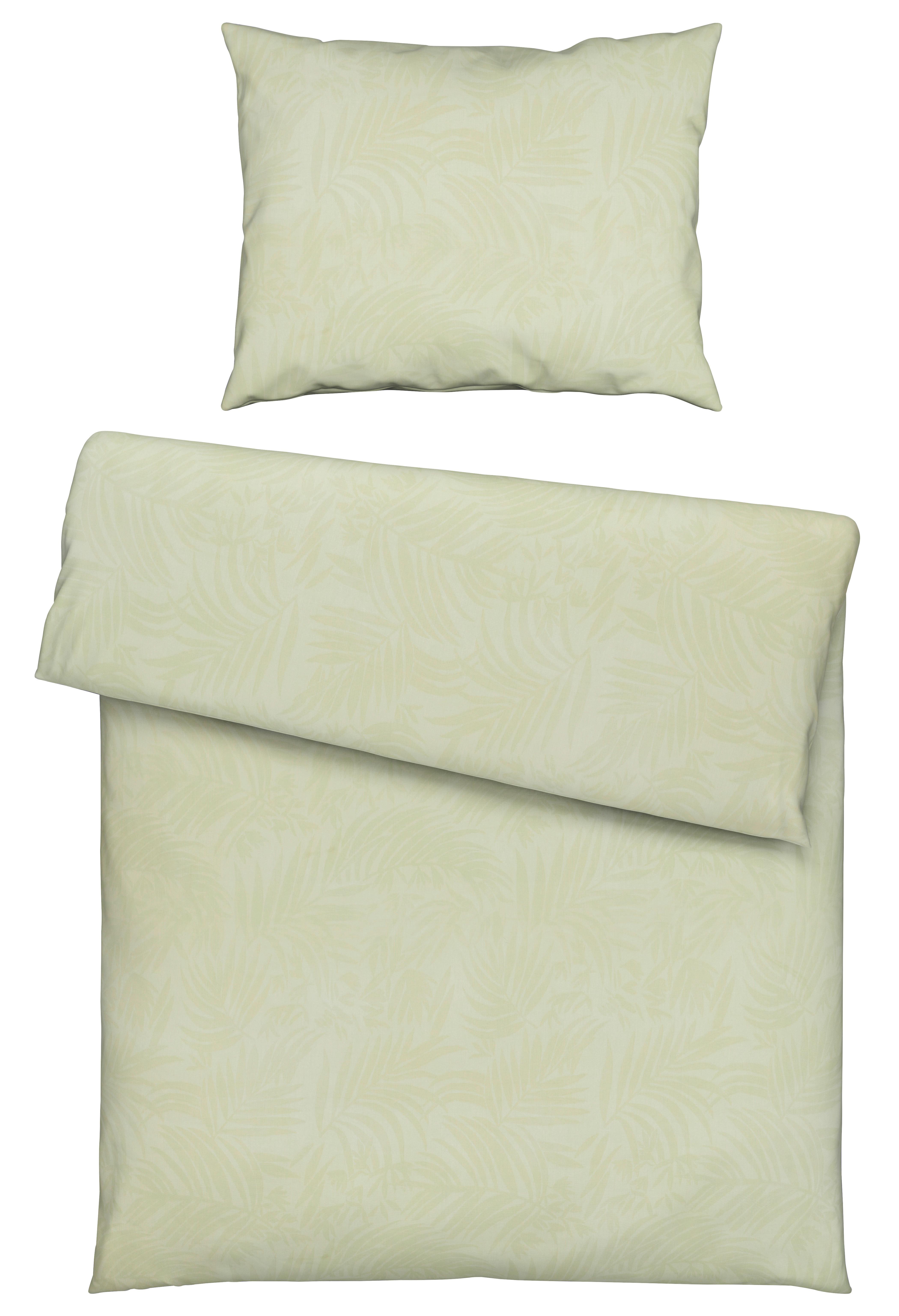 Posteľná bielizeň Corinne, 70/90 140/200cm - svetlozelená, Romantik / Landhaus, textil (140/200cm) - Mömax