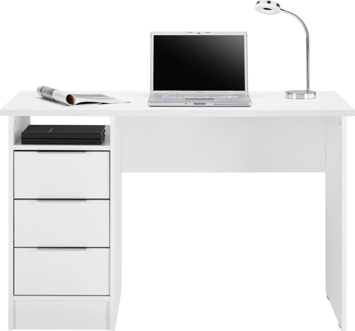 Písací stôl STUDENT - chrómová, Konventionell, kov/kompozitné drevo (120/76/55cm) - Mömax