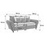 Bigsofa Living - Hellbraun/Wengefarben, ROMANTIK / LANDHAUS, Holz/Textil (265l) - James Wood Bigsofa Living - Hellbraun/Wengefarben, ROMANTIK / LANDHAUS, Holz/Textil (265l) - James Wood