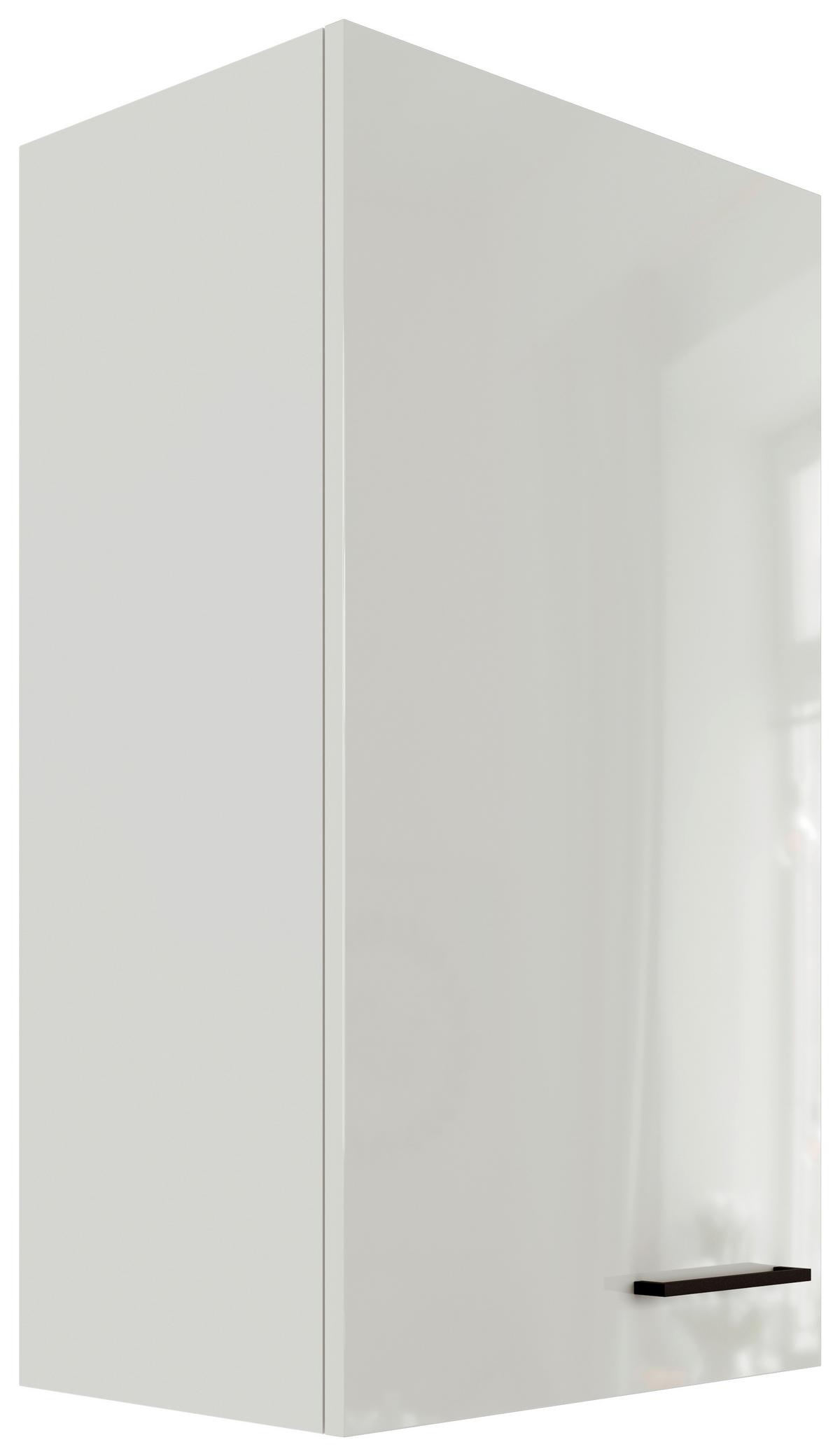 Horná kuchynská skrinka LEVI LEVI - čierna/sivá, Modern, kov/kompozitné drevo (50/89/32cm) - FlexWell