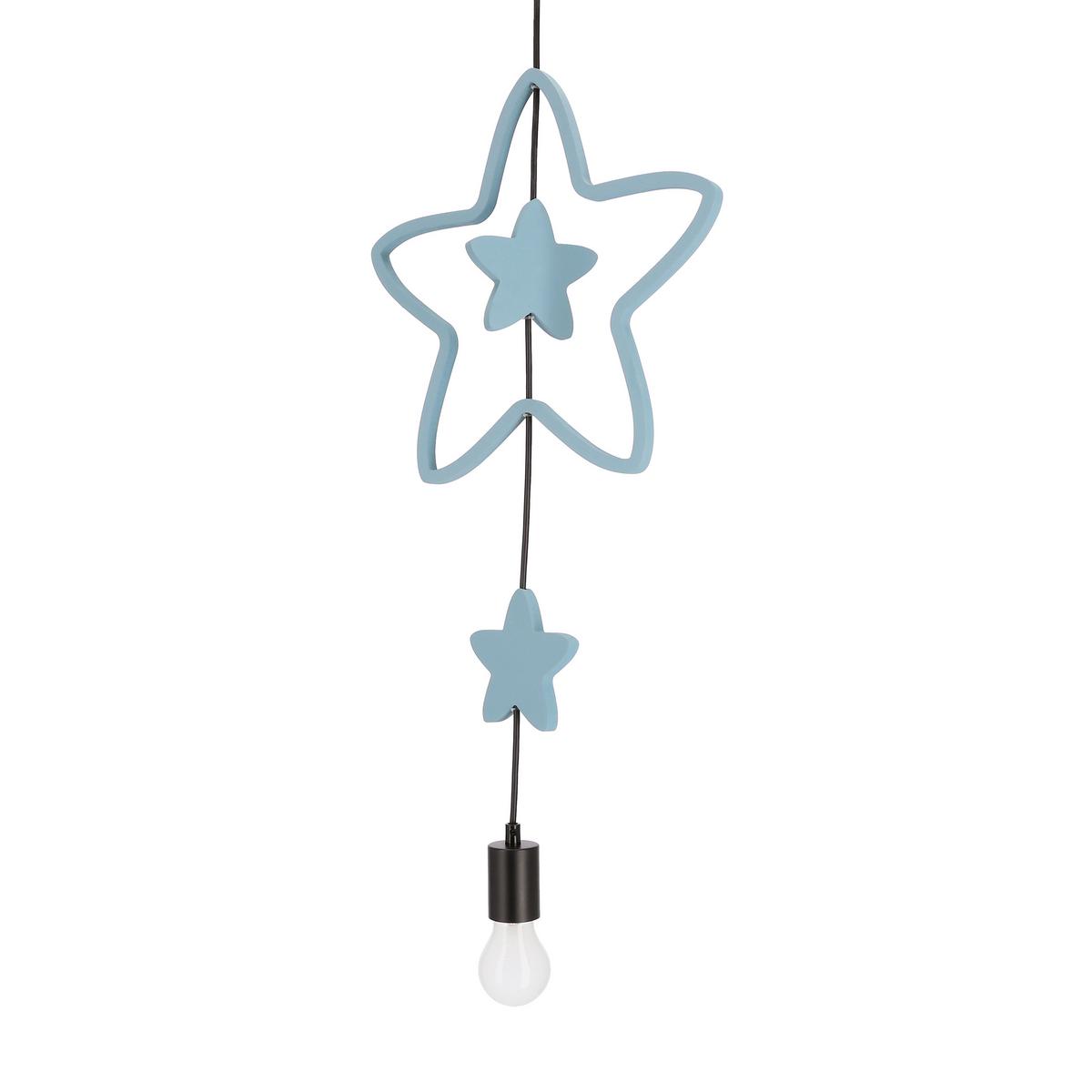 Kinderhängeleuchte 33-27511 Trio Shs - Blau/Pink, Basics, Holzwerkstoff/Metall (100/36/100cm)