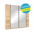 Schwebetürenschrank + Spiegel B: 274cm Ondega Eiche Dekor - Eichefarben, KONVENTIONELL, Holzwerkstoff (274/242,2/61cm) - Ondega