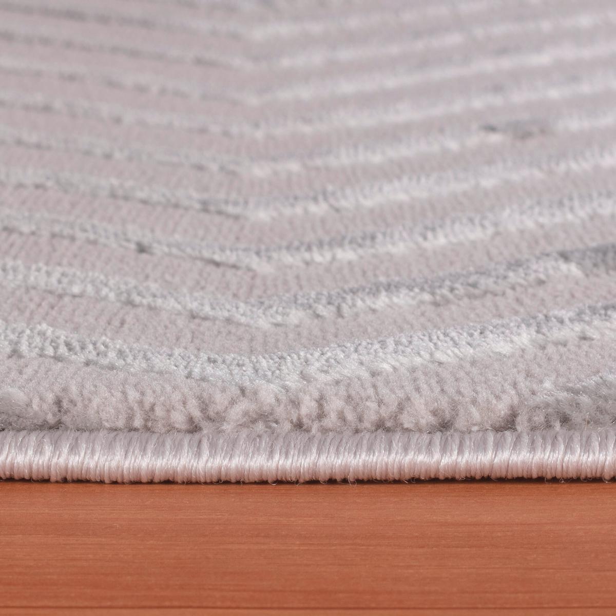Webteppich Sahara - Silberfarben, Design, Textil (80/150cm) - Novel