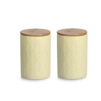 VORRATSDOSENSET Gelb, D/H: ca. 10x15 cm - Gelb, Basics, Keramik (10/15cm) - Zeller Present