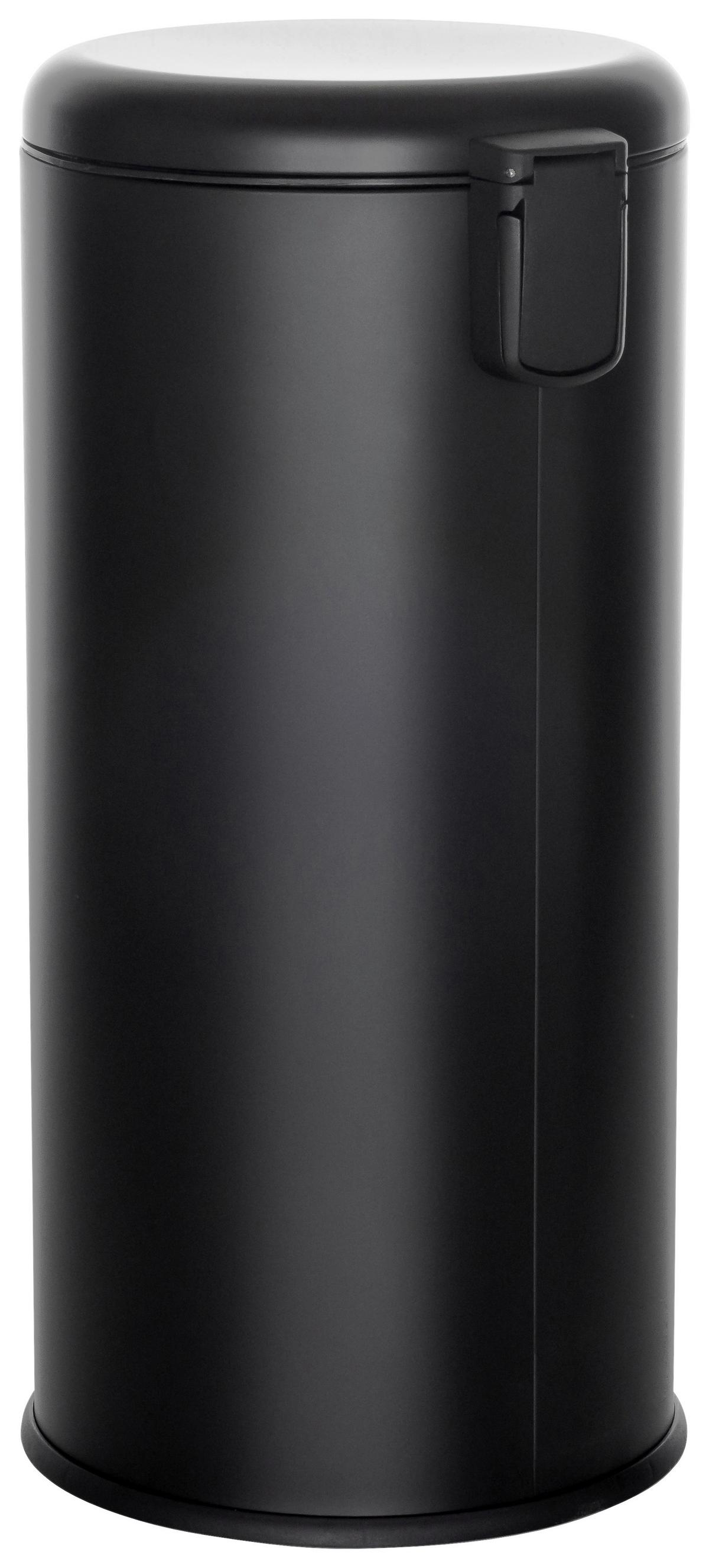 Abfallsammler Clean Step - Schwarz, Basics, Kunststoff/Metall (30/63,5/30cm) - MID.YOU