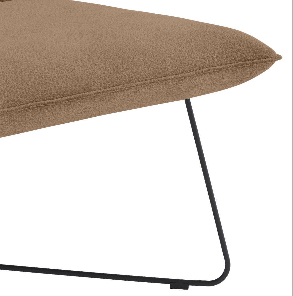 Sessel Skyway Braun B: 81 cm - Schwarz/Braun, Design, Textil (81/84/68cm) - Livetastic
