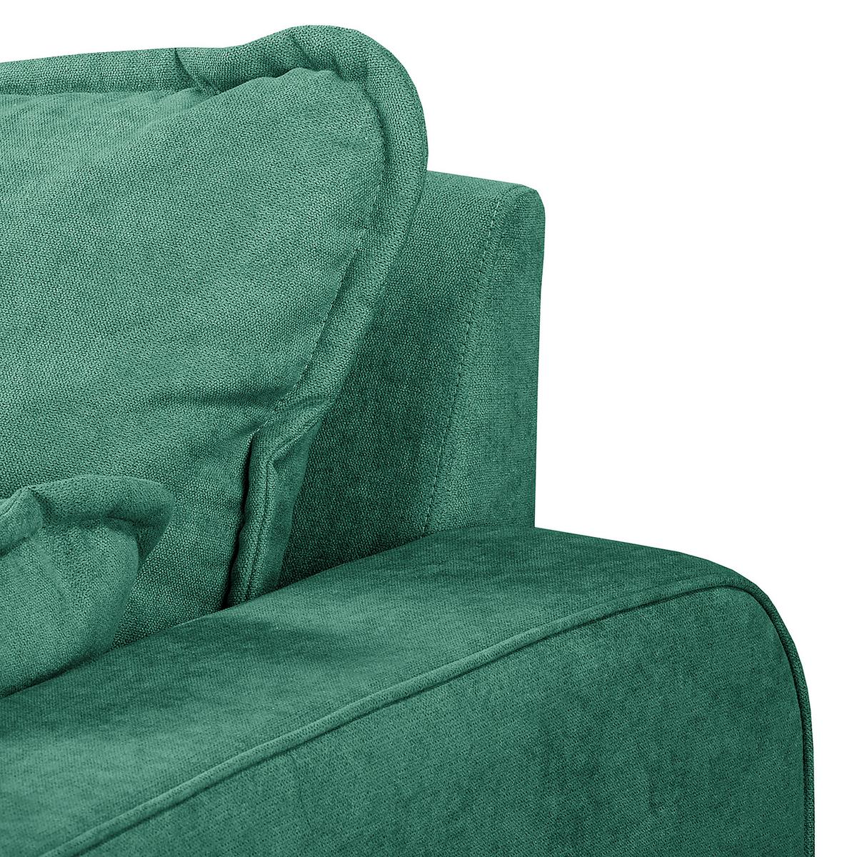 Ecksofa Beata Mintgrün S: 230x150 cm - Wengefarben/Mintgrün, Design, Textil (230/150cm) - Livetastic