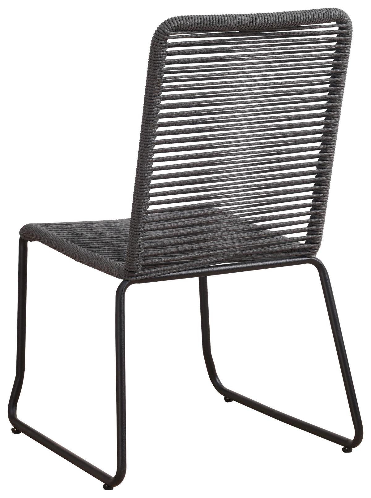 Gartensessel-Set 2-Tlg. Zundert Metall/Kunststoff - Anthrazit, Design, Kunststoff/Metall (60/89/44cm) - Gardenson