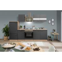 Küchenblock Merle Küchenblock 270 Cm - Eichefarben/Grau, Basics, Holzwerkstoff (270cm) - Respekta