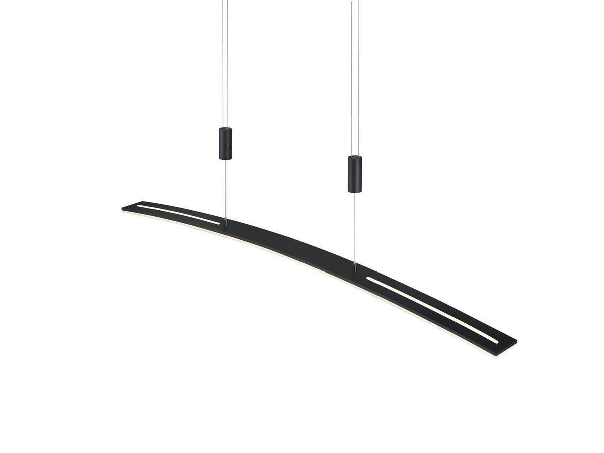LED-Hängeleuchte 20516/1-06 - Schwarz, Design, Metall (130/6/150cm) - Hell