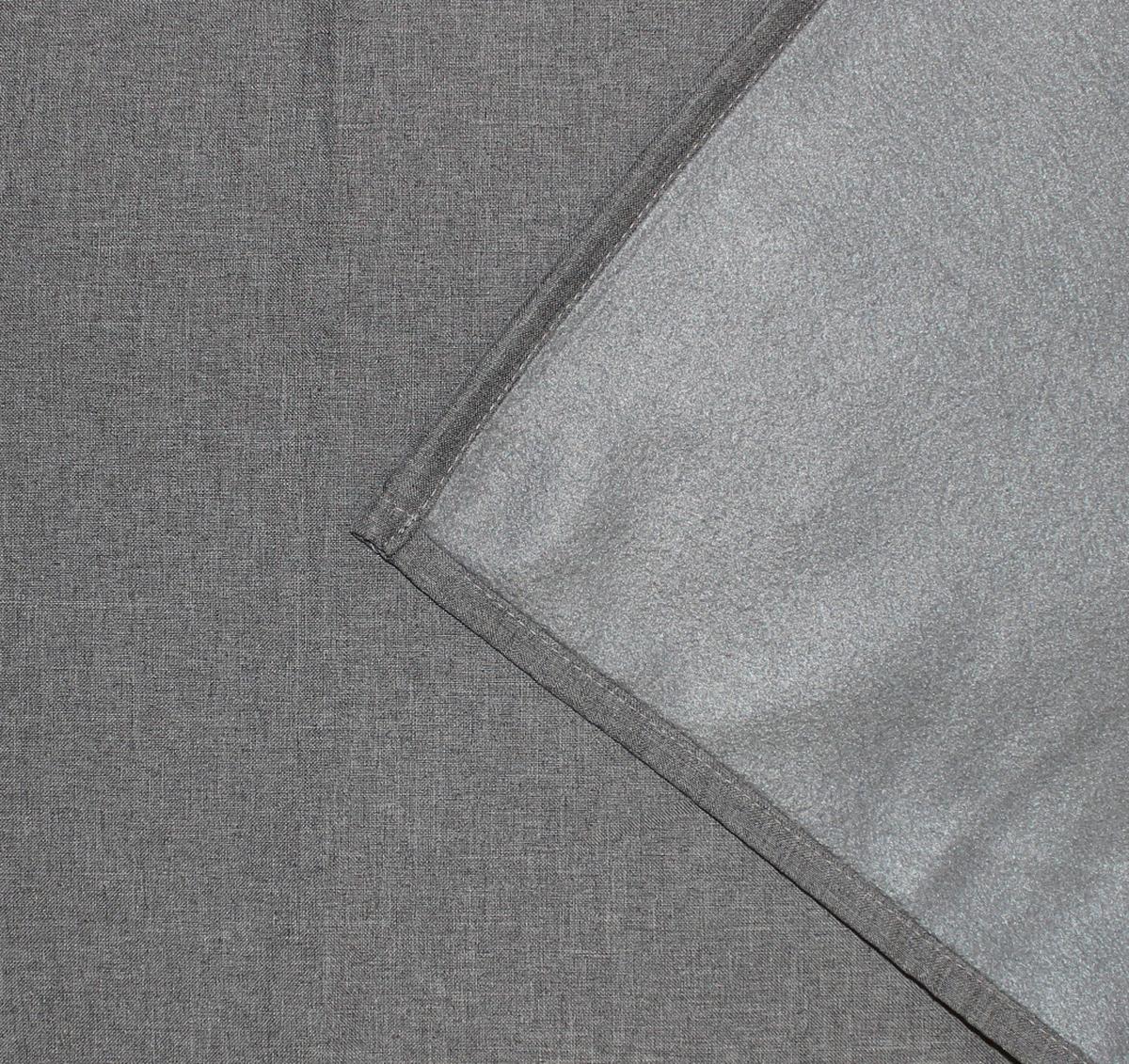 Wärmeschutzvorhang Grau B: 135 cm - Grau, Basics, Textil (135/145cm) - Schmidt W. Gmbh