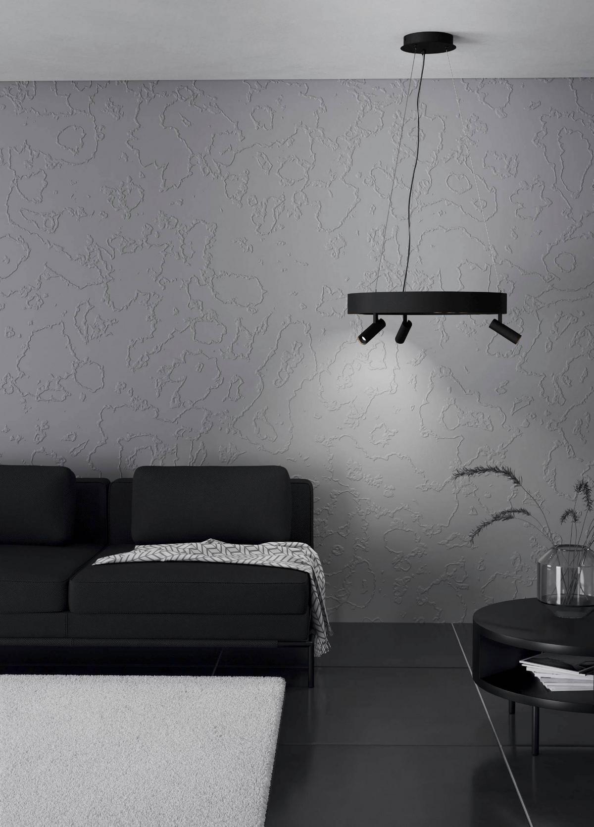 ZÁVESNÉ SVIETIDLO BRUSCOLI - čierna, Design, kov (60/150cm) - Eglo