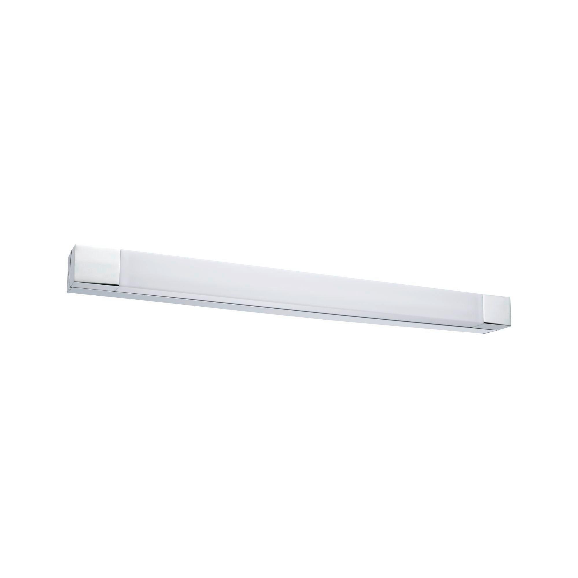 Led-wandleuchte 1-flammig Länglich Chromfarben/weiß - Chromfarben/Weiß, Basics, Kunststoff/Metall (4,5cm) - Paulmann