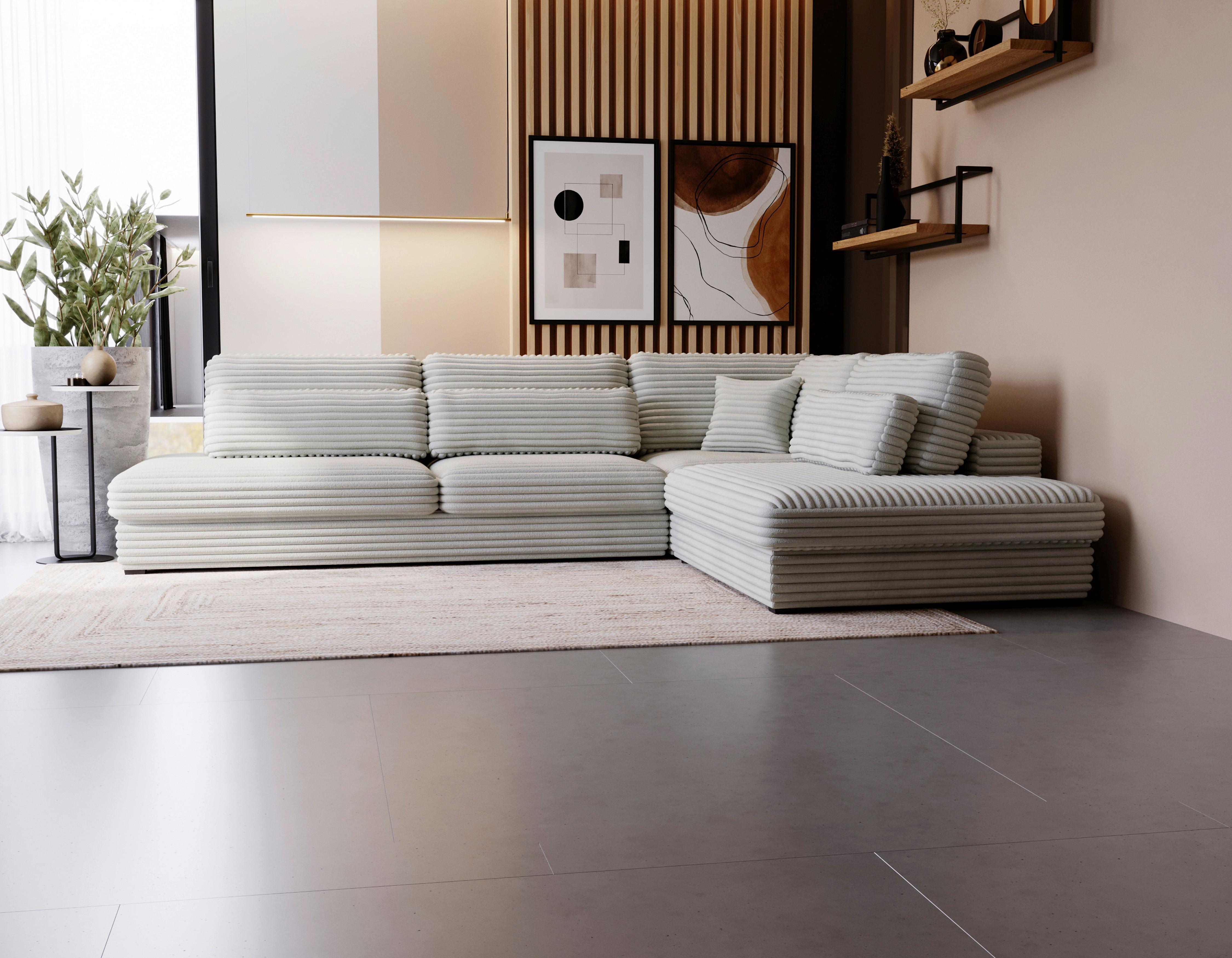 Sven Grau S: 332x244 cm - Schwarz/Grau, Design, Textil (332/244cm) - Livetastic