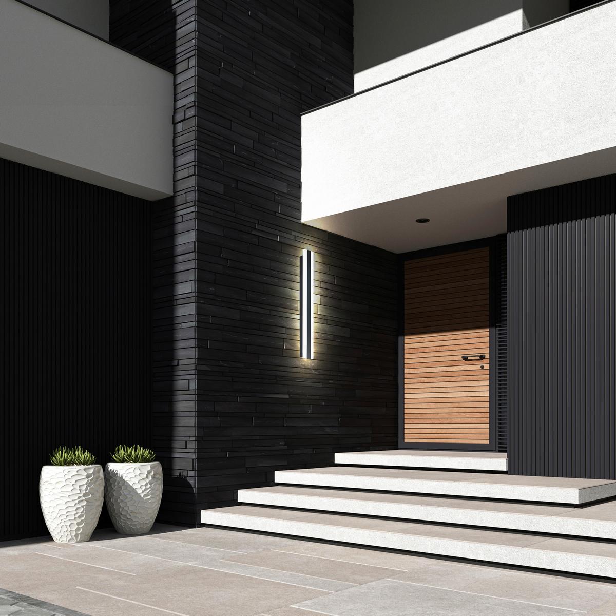 Außenwandleuchte 2528000421696 Irena - Anthrazit, Design, Metall (100/9/5cm)