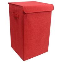 Koš na prádlo DRESO M - červená, Moderní, textil (30/50/30cm) - MID.YOU