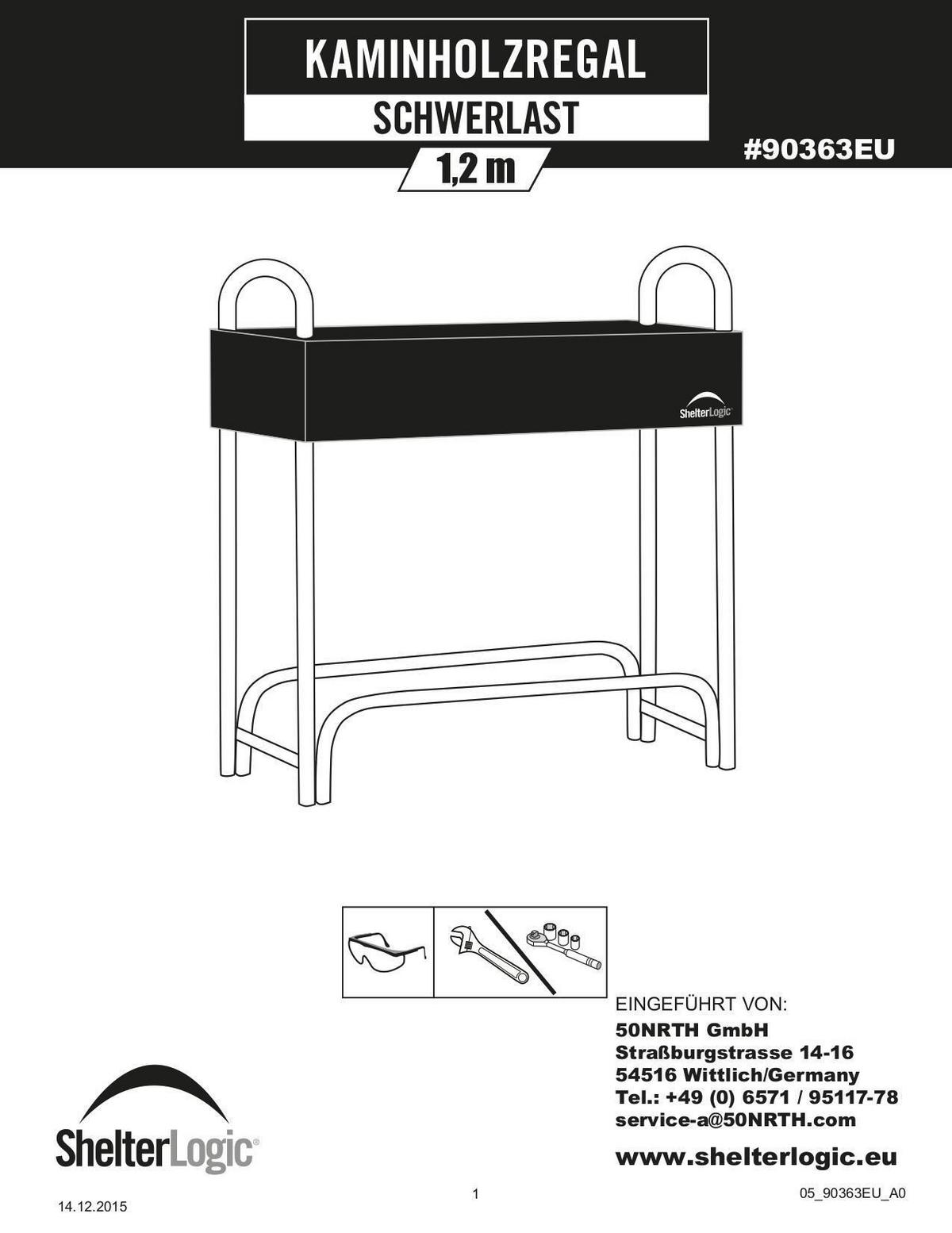 Kaminholzregal Kaminholzregal 126 Cm - Schwarz, Basics, Metall (25/118/126cm)