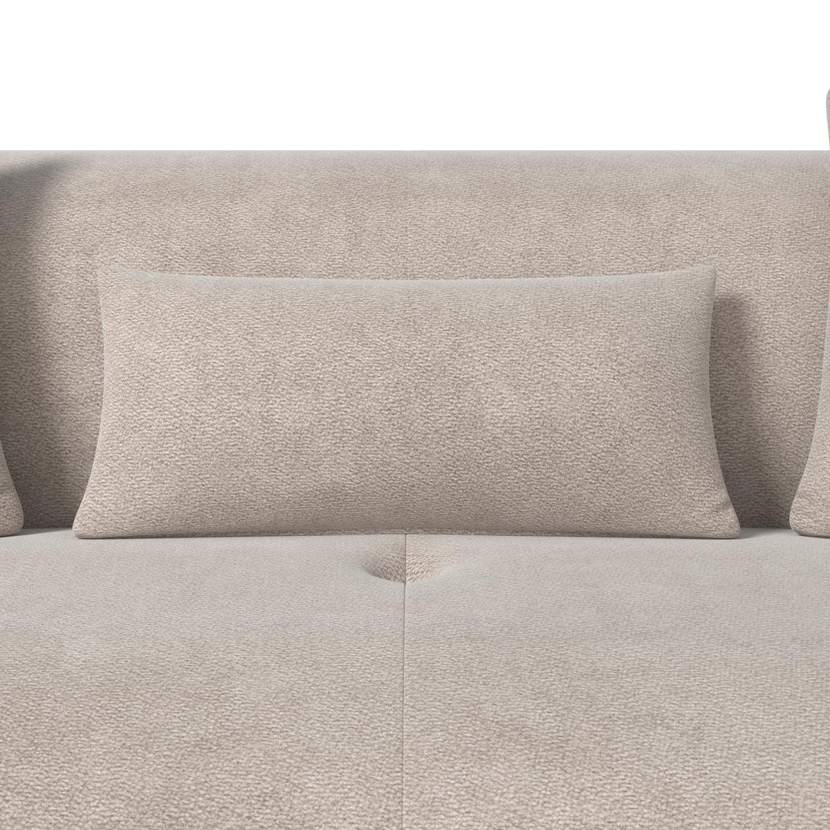 Pohovka ELISABETH, béžová, max. 360 kg - přírodní barvy/béžová, Moderní, dřevo/textil (216/81/94cm) - Bessagi Home